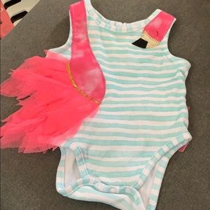 Mudpie flamingo onesie